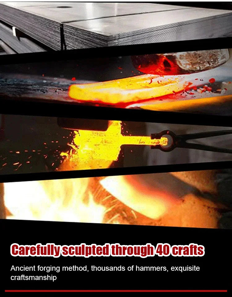 Hand forged sharp high carbon steel bone removal tool