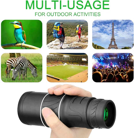 π 16x52 Monocular Telescope | High-Power Dual Focus Optical Zoom Scope π₯