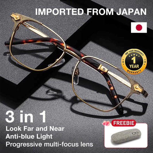 🔥LAST DAY Promotion 48% OFF🔥【Imported from Japan】Multi-focal pure titanium men's reading glasses