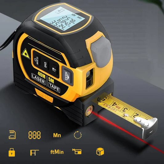 GoMasterTools™ Laser Tape Rangefinder Multifunction