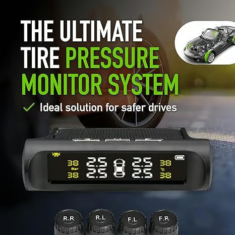 Solar Power Car Tire Pressure Monitoring Tool