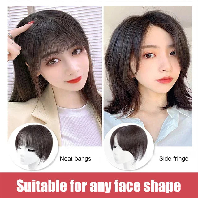 Pure handmade light and thin covering white hair top hair volume increasing hairpiece