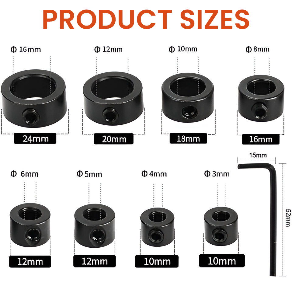 ToolZap™ Drill Bit Limit Holder Ring Set - Sale! Sale! Sale! up to 80% Discounts!