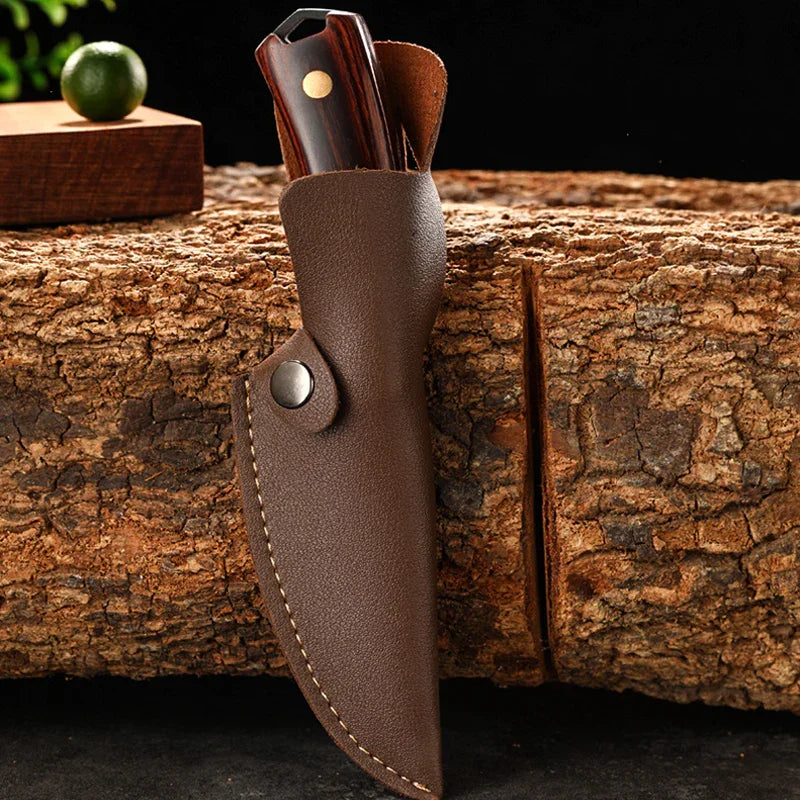 Damascus pattern outdoor camping self-defense multi-purpose knife