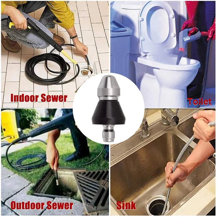 🔥BIG SALE - HALF PRICE🔥🔥Sewer Cleaning Tool High-pressure Nozzle