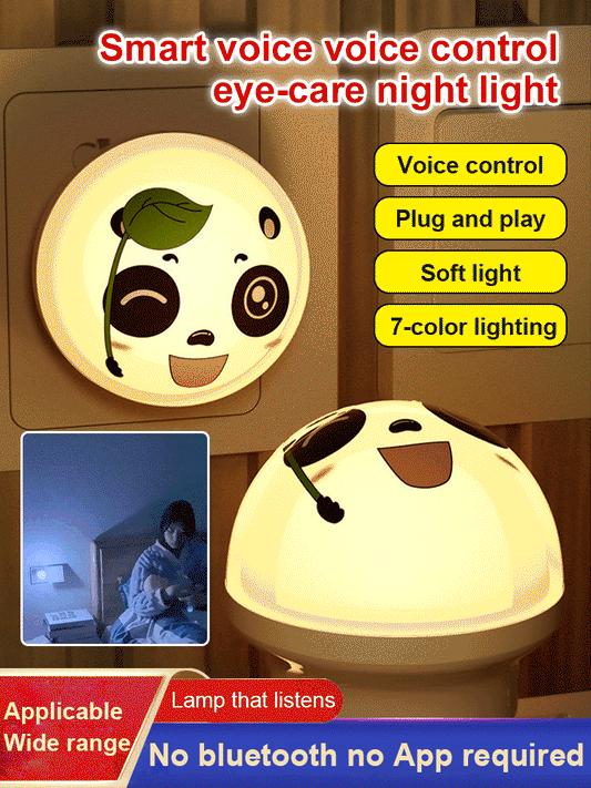 Intelligent voice-activated eye protection night light