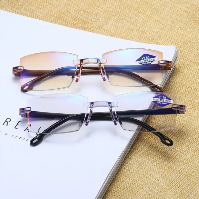 2022 NEW Rimless Reading Glasses Anti Blue Ray Lightweight Presbyopic Glasses 【HOT SALE-49%OFF🔥🔥🔥🔥🔥】