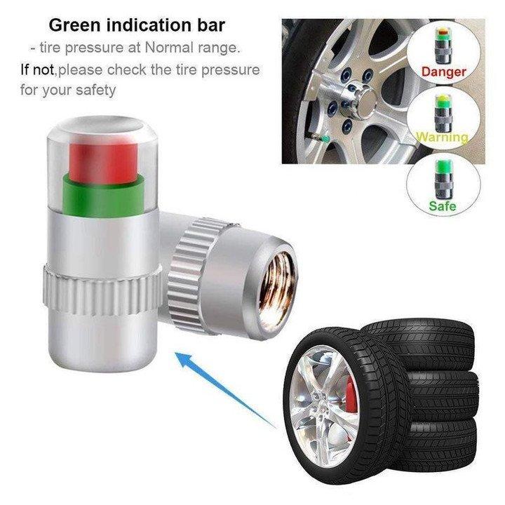 SUITABLE FOR ALL TYPES OF VEHICLES - TIRE PRESSURE MONITOR 3 COLOR EYE ALERT