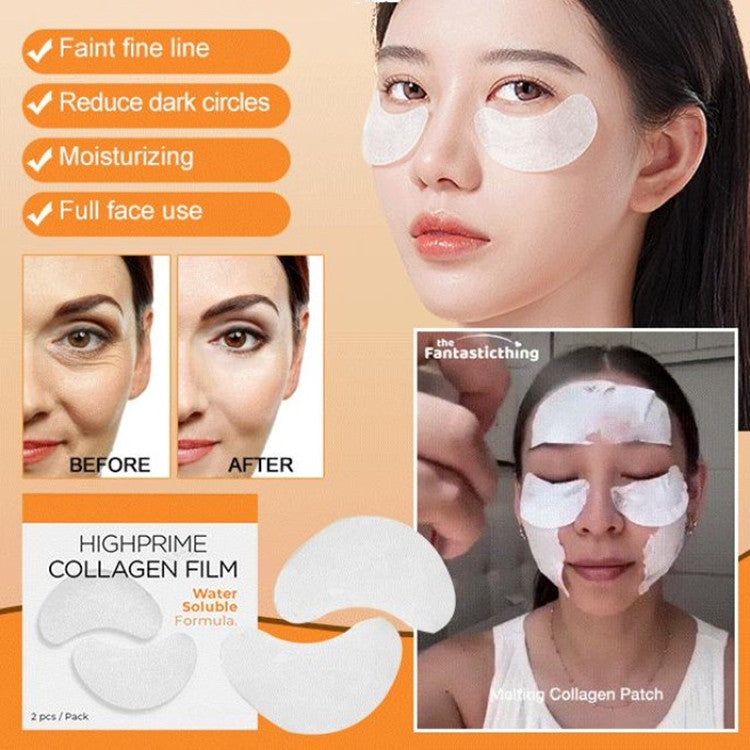 Available for the whole face-Collagen Water-Soluble Mask-3 seconds to absorb-maintain skin elasticity-anti-aging-lighten fine lines